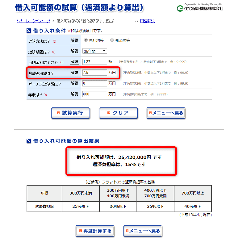 年収600万円　住宅ローン 返済額からシミュレーション